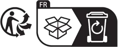 Französisches Recycling-Symbol
